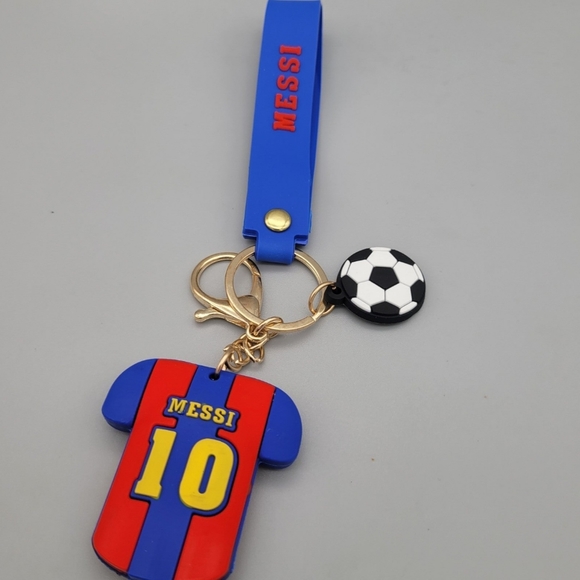 Messi 3D Soccer Jersey Keychain with Carrying Strap - Picture 6 of 6